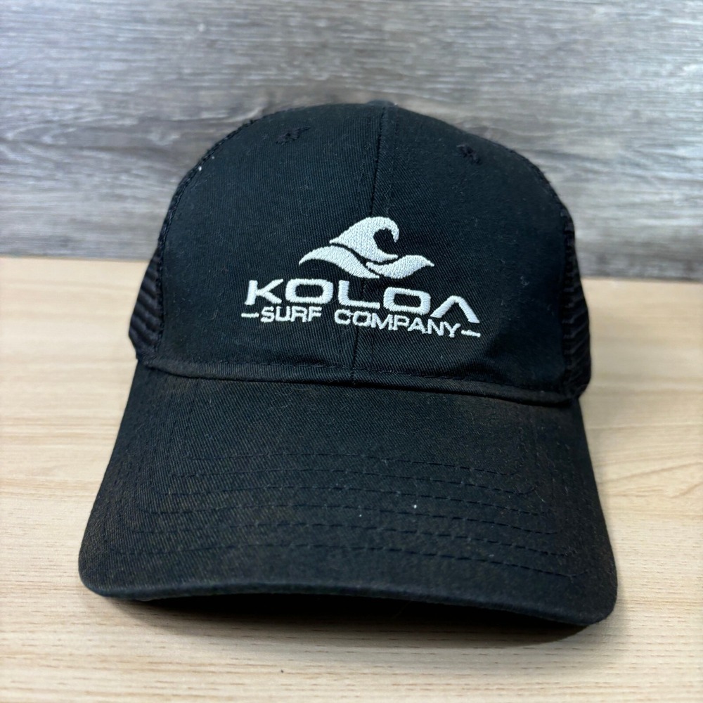 Koloa Surf Company‎ Hat Cap Snapback Black Surfing One Size Adjustable